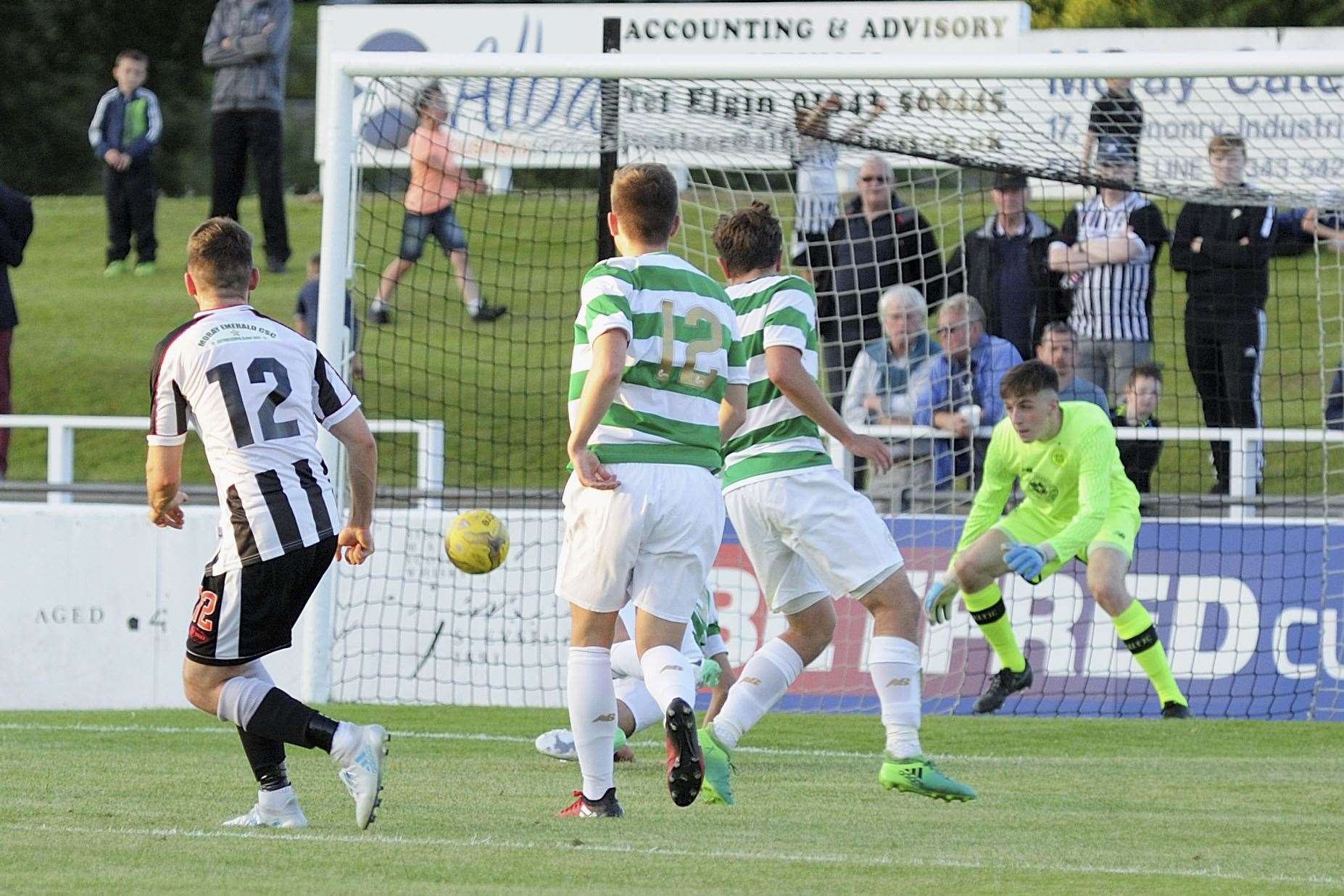 Elgin City faced a Celtic colts team for Mark Nicolson's testimonial in 2017. Picture: Daniel Forsyth.