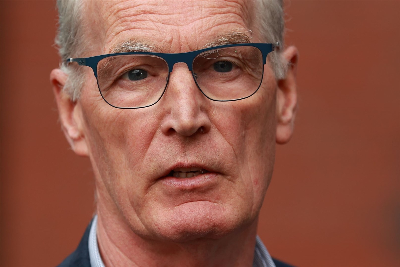 Sinn Fein MLA Gerry Kelly speaks to the media following a meeting in Belfast to discuss the recruitment of a new chief constable for the Police Service of Northern Ireland. (Liam McBurney/PA)