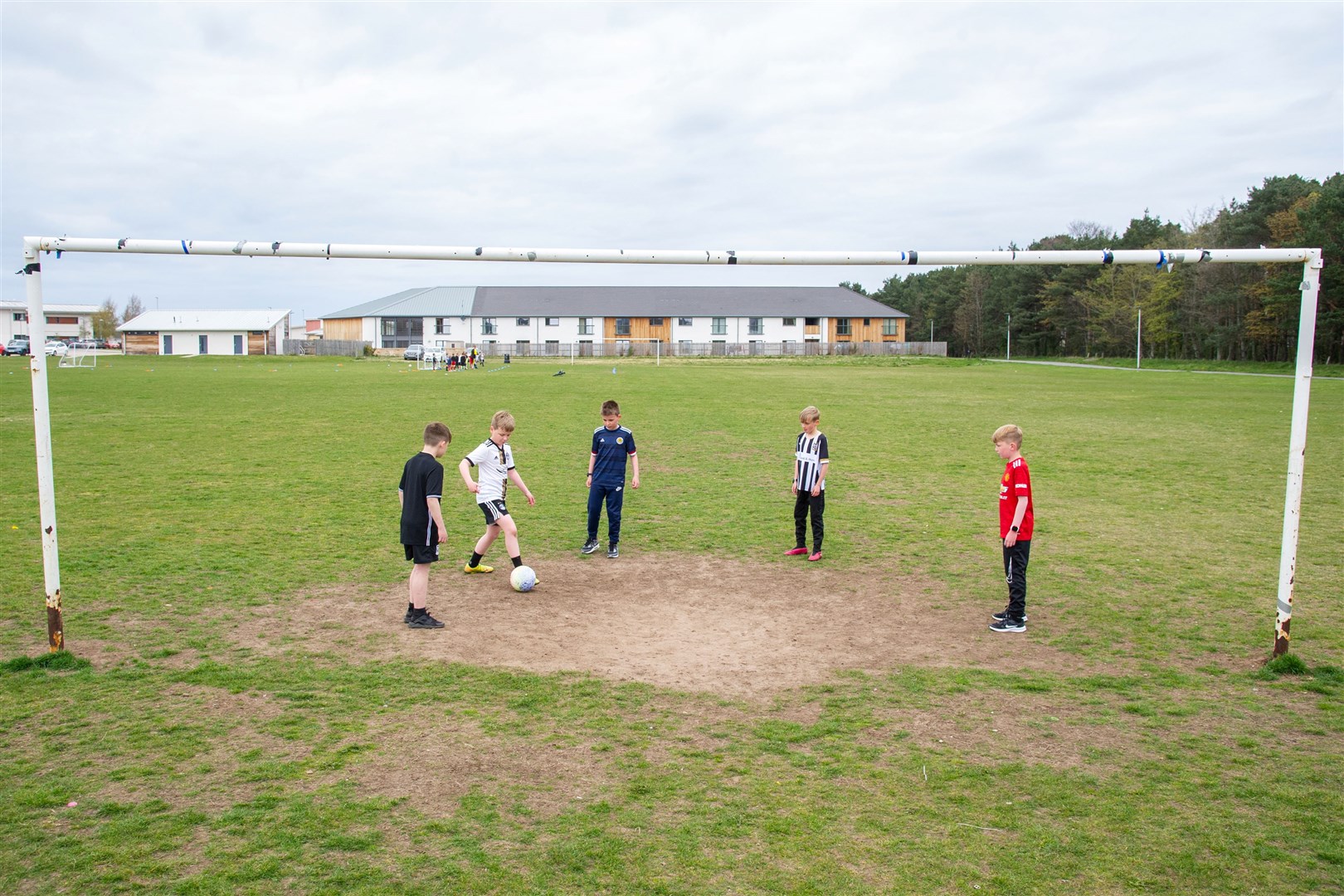 A fundraising effort has been started to improve the condition of the pitches in Thirnhill, New Elgin...Picture: Daniel Forsyth..