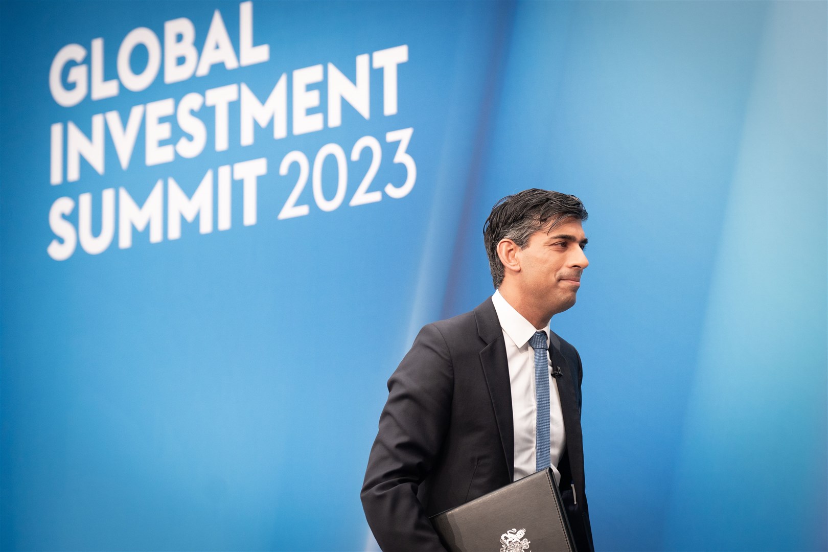 Prime Minister Rishi Sunak was speaking at the Global Investment Summit (Stefan Rousseau/PA)