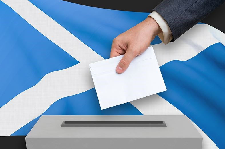 The SNP could fall just shy of a majority, a new poll has suggested.