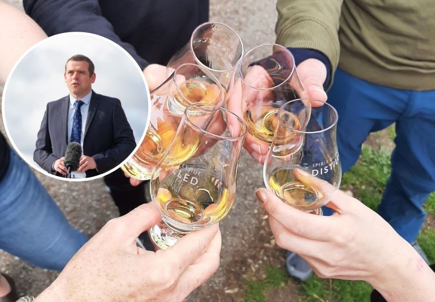 Moray MP Douglas Ross (inset) has hailed the impact of the whisky industry on his constituency.