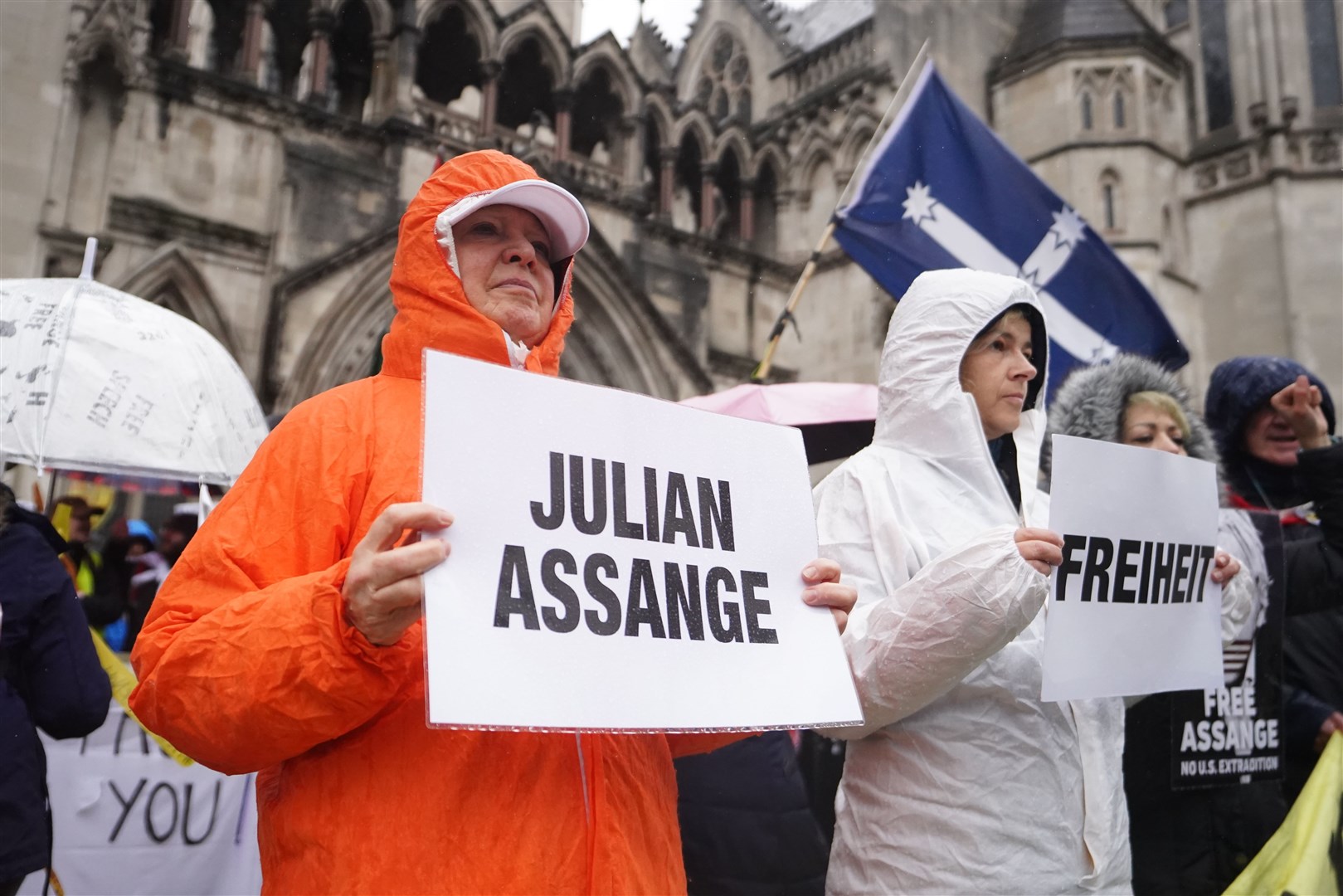 Assange is fighting extradition to the United States (James Manning/PA)