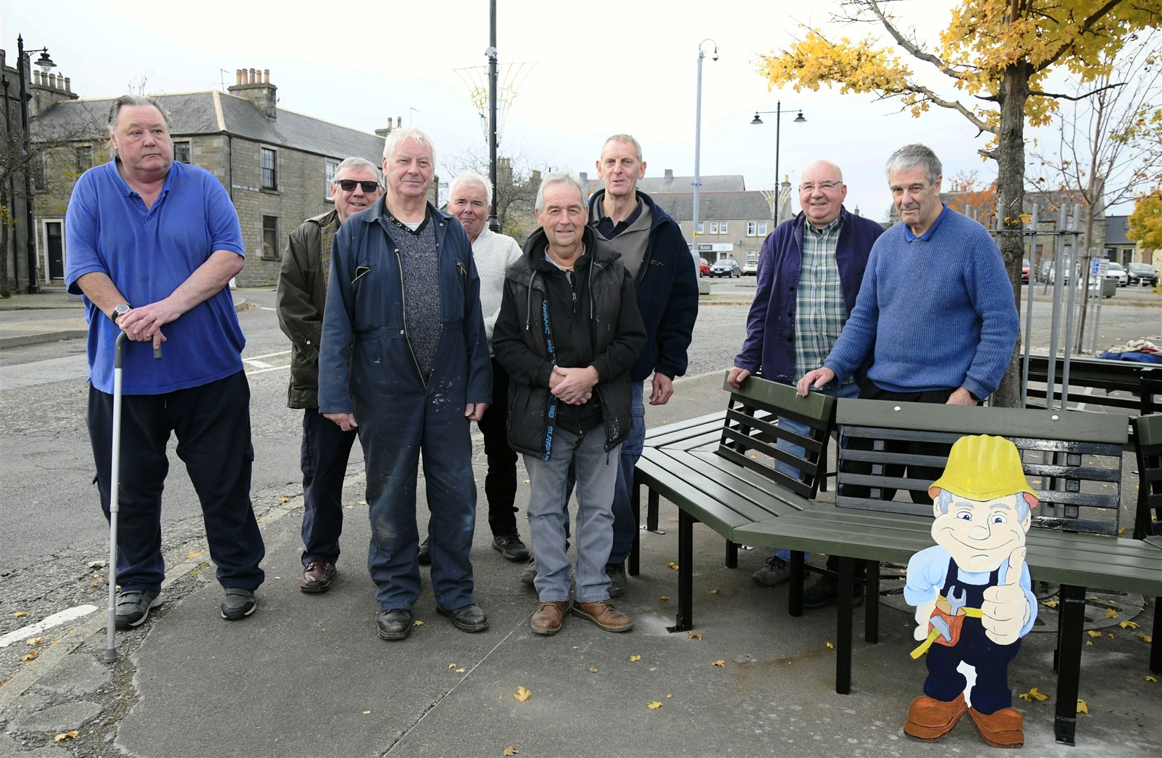 Keith Men's Shed have completed one of their first community projects in Reidhaven Square, Keith...Picture: Beth Taylor.