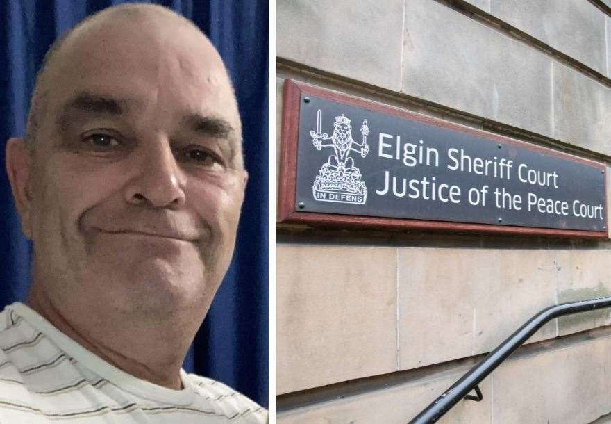The youth charged with murdering Keith Rollinson appeared at Elgin Sheriff Court.