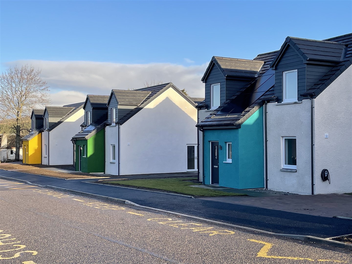 The 12 new homes have been built on time and to the agreed budget.
