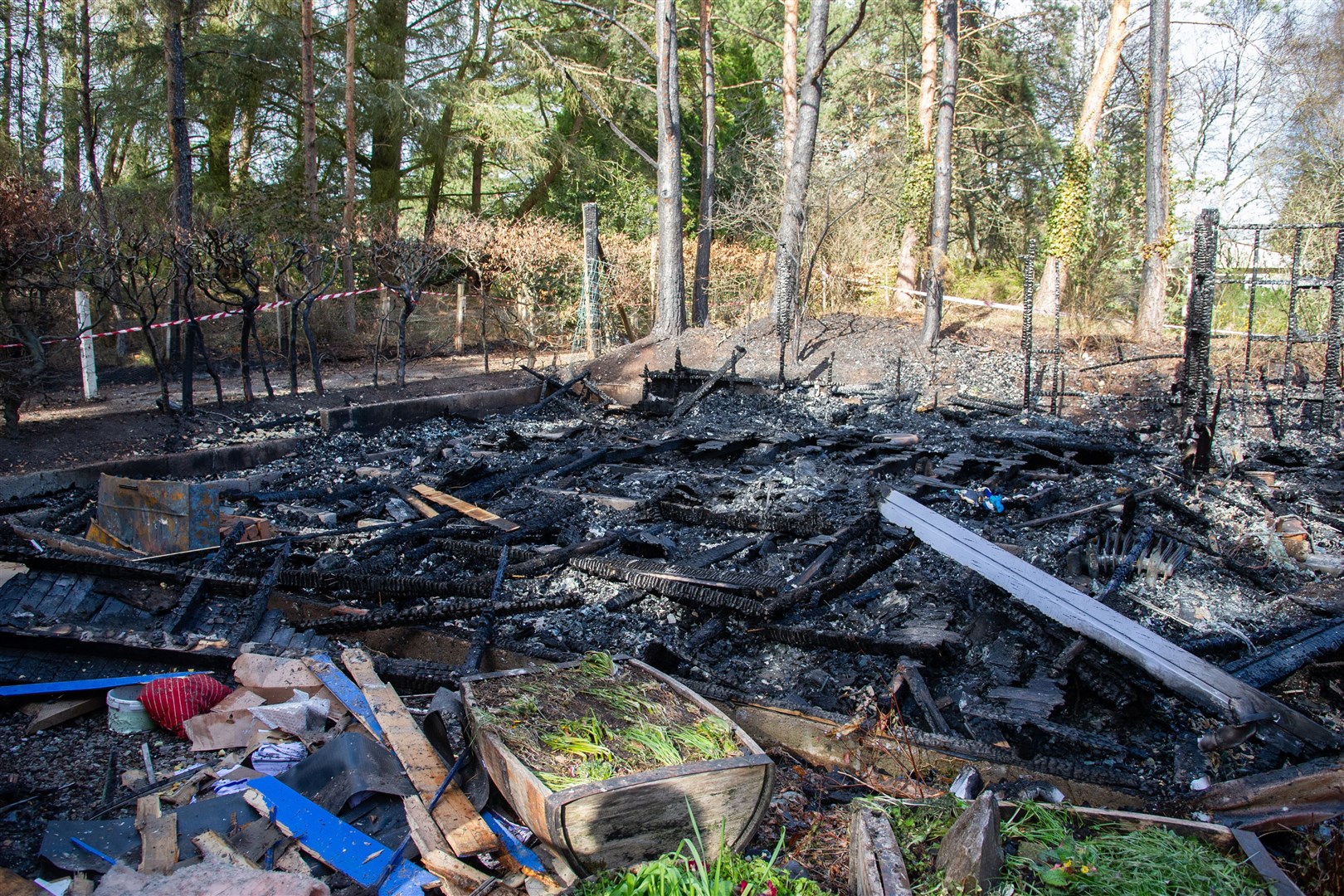 The Sanctuary was also destroyed by the blaze. Picture: Daniel Forsyth