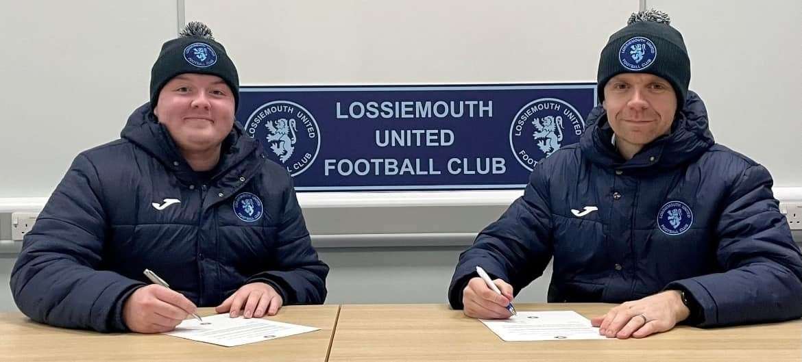 Scott Campbell and Kevin Stuart have pledged their future to Lossie United.