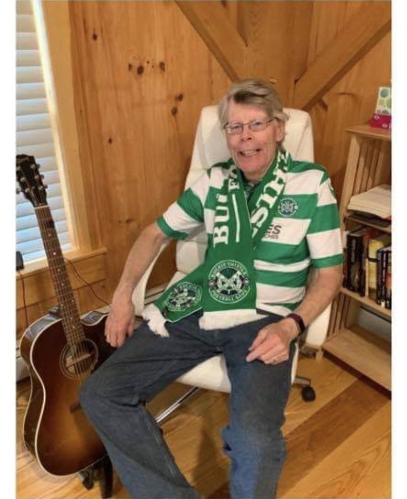 Stephen King, the Jags' latest fan. Picture: Buckie Thistle