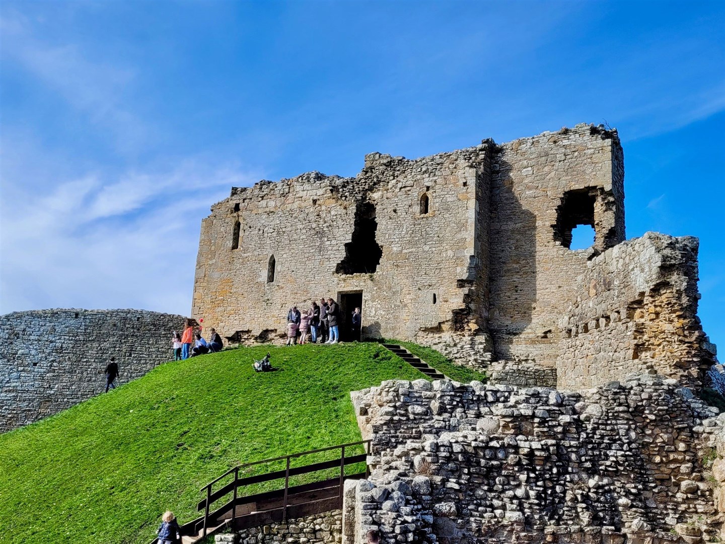 Duffus Castle is a popular spot for the Easter tradition, due to its hilly location. Picture: Hazel Thomson