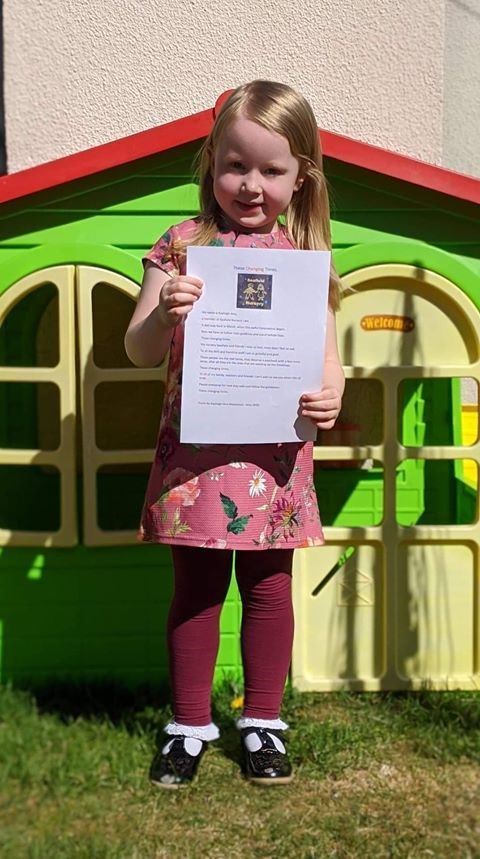Kayleigh-Ann has been writing about her friends and teachers, who she has been missing since lockdown rules were enforced.