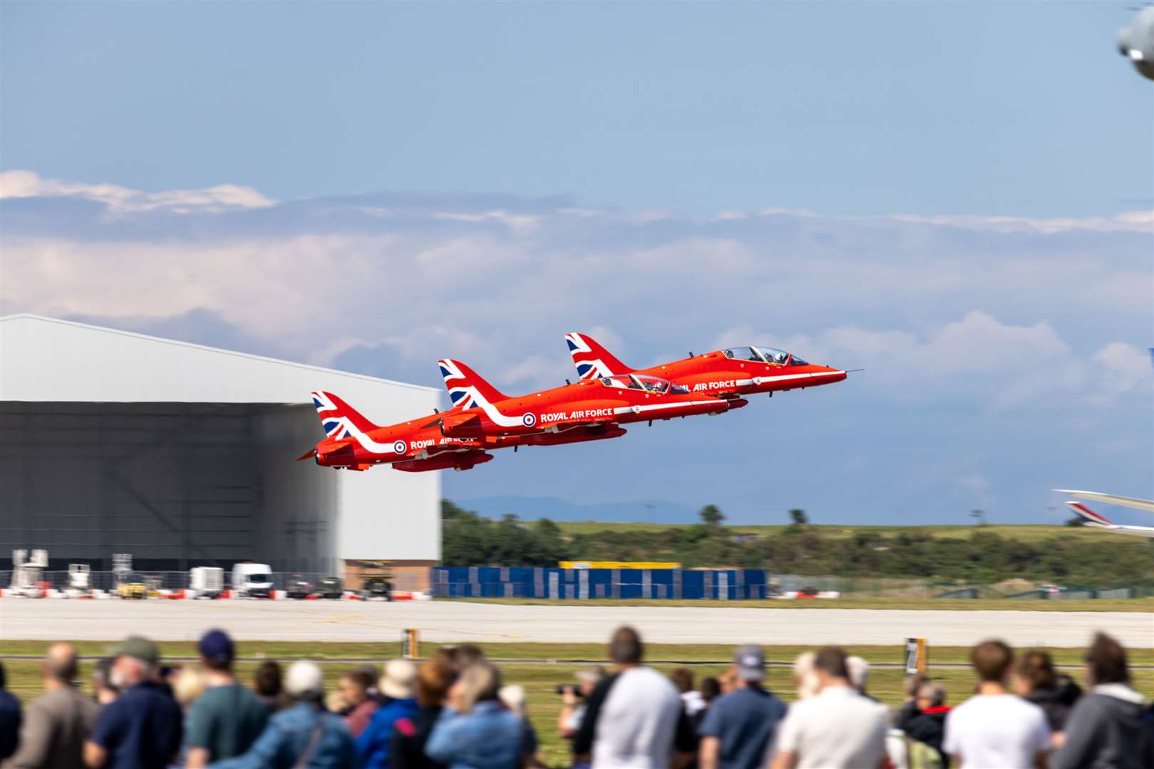 The famous Red Arrows display team.