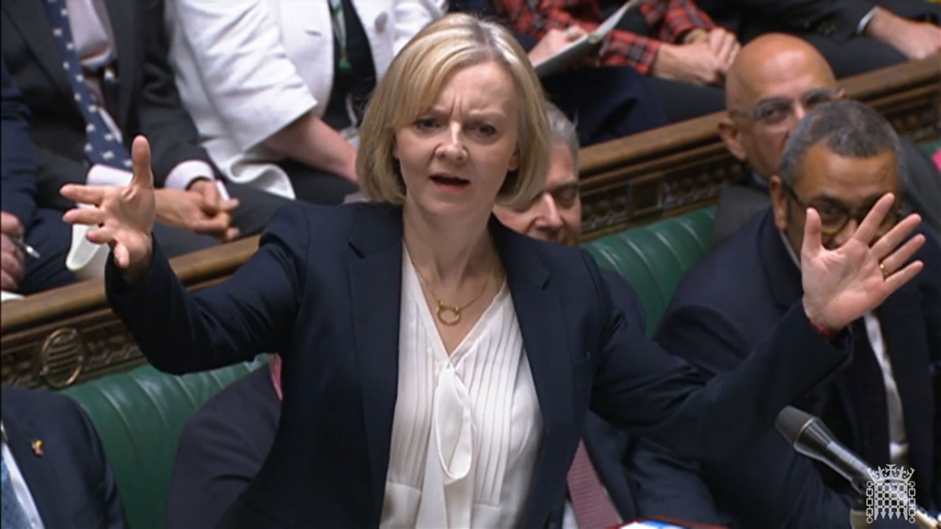 Bishop joked that Liz Truss had been in touch about a golden egg (House Of Commons/PA)