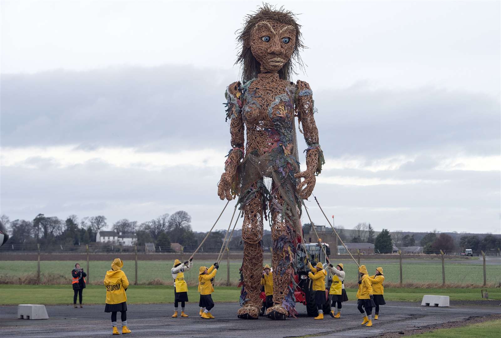 The 10m-tall sea goddess, STORM, will come ashore at Burghead. Picture: Neil Hanna Photography.