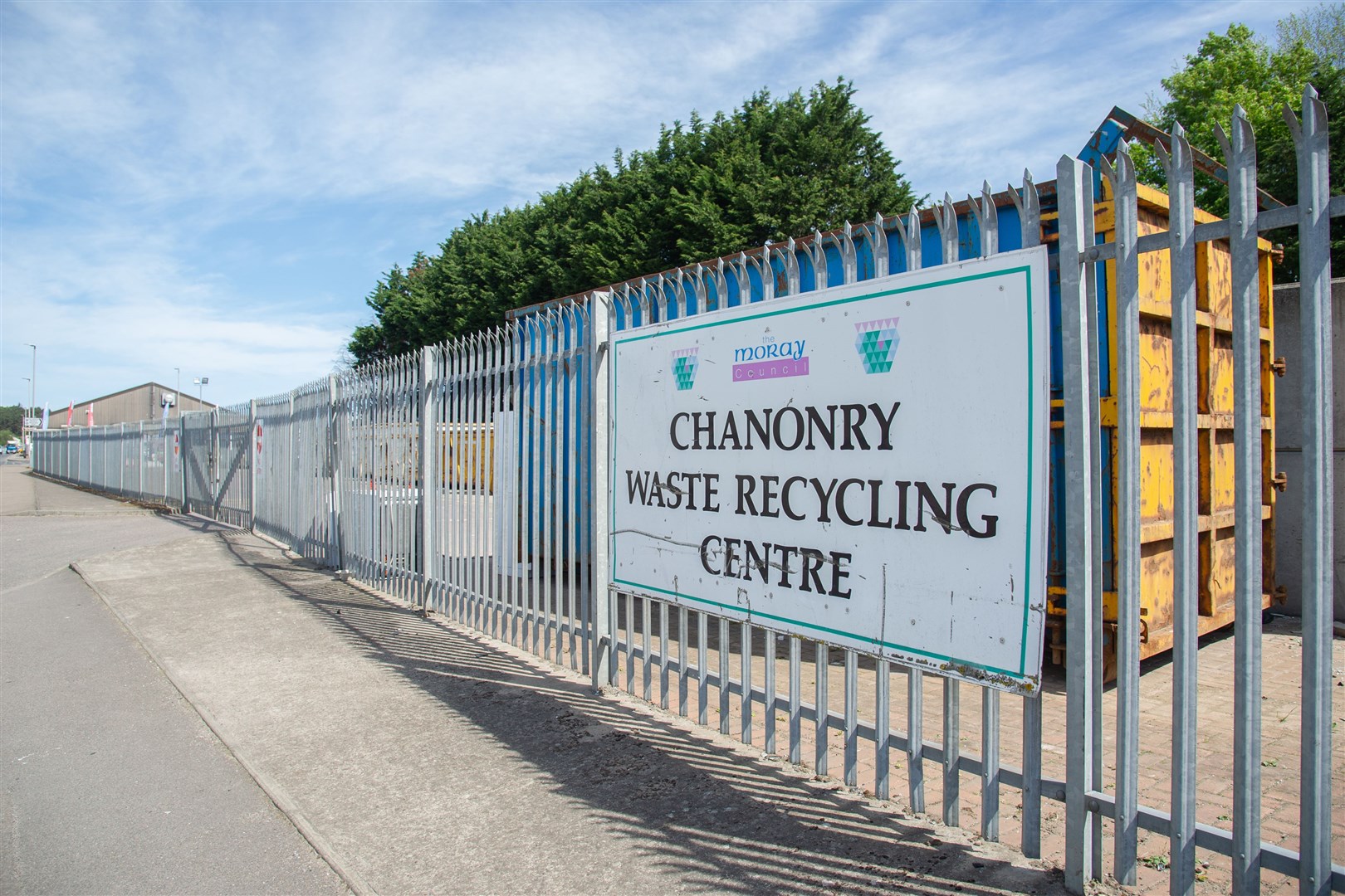 Chanonry waste recycling centre in Elgin. Picture: Daniel Forsyth.
