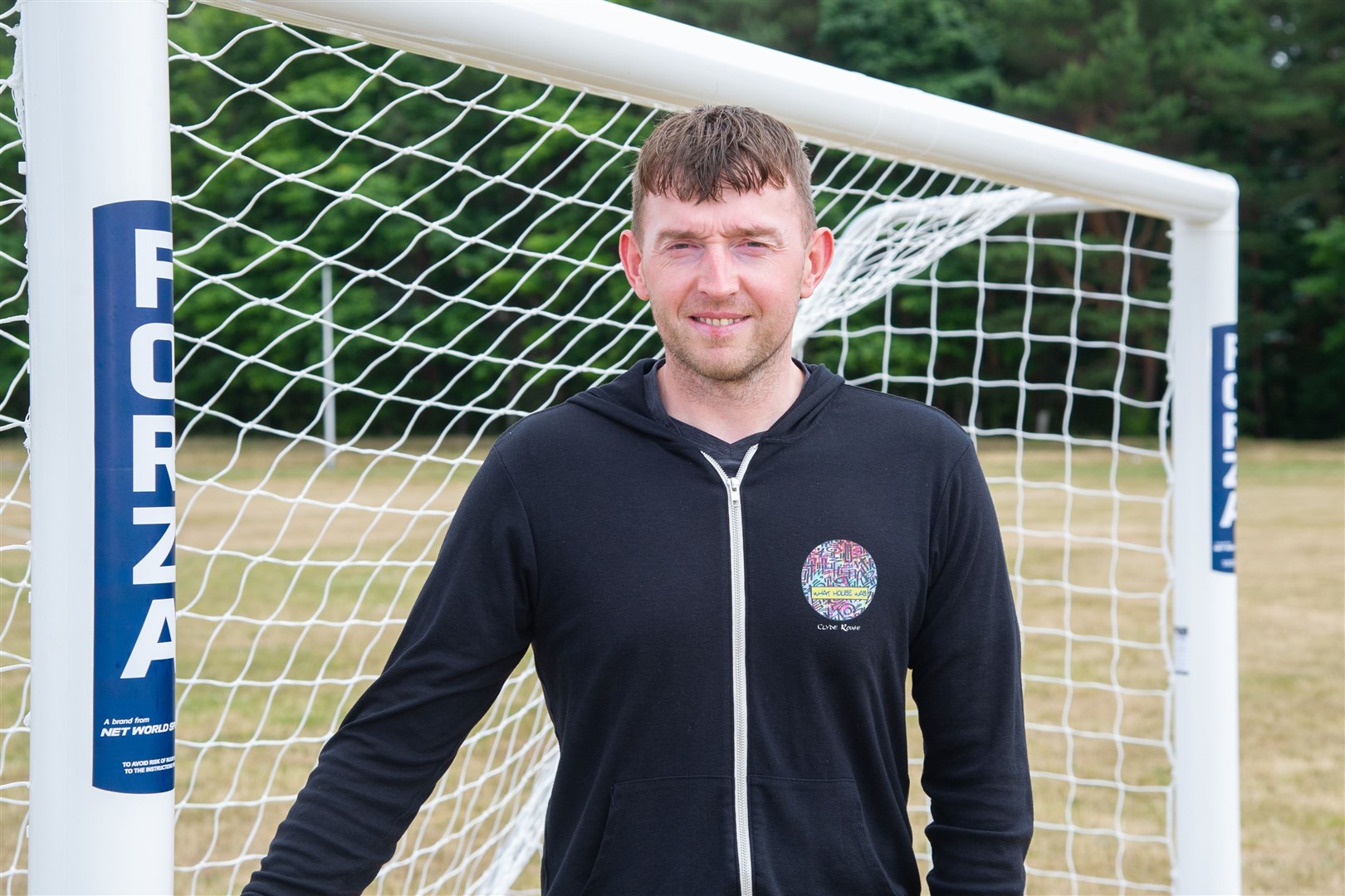 Wayne Grant...New football goals have been put up at Thornhill Playing Field in New Elgin after a fundraising campaign raised Â£4,000 for the cause. ..Picture: Daniel Forsyth..