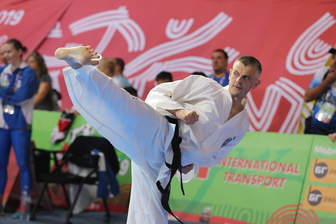 High-kicking action at the worlds