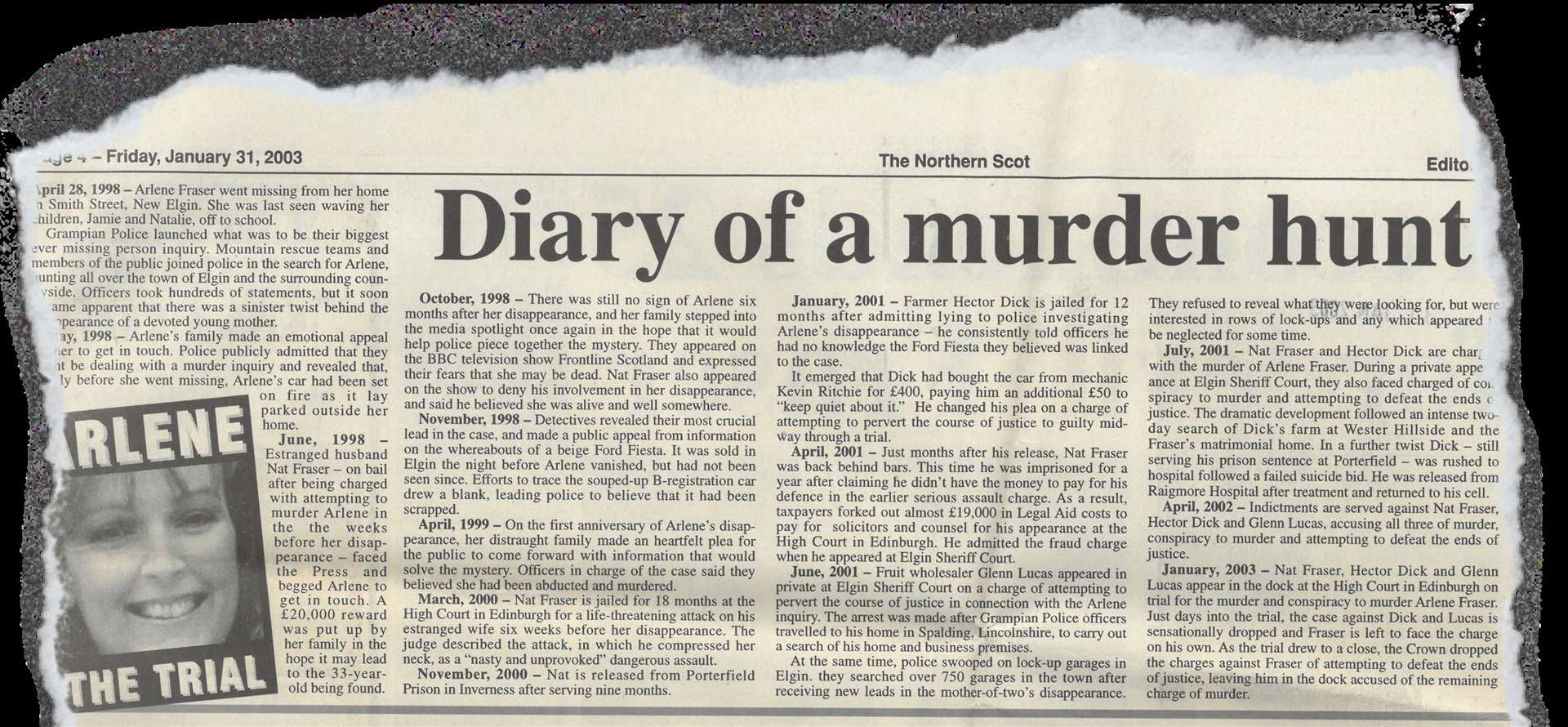 This story appeared in the Northern Scot, January 31, 2003...Picture: Northern Scot