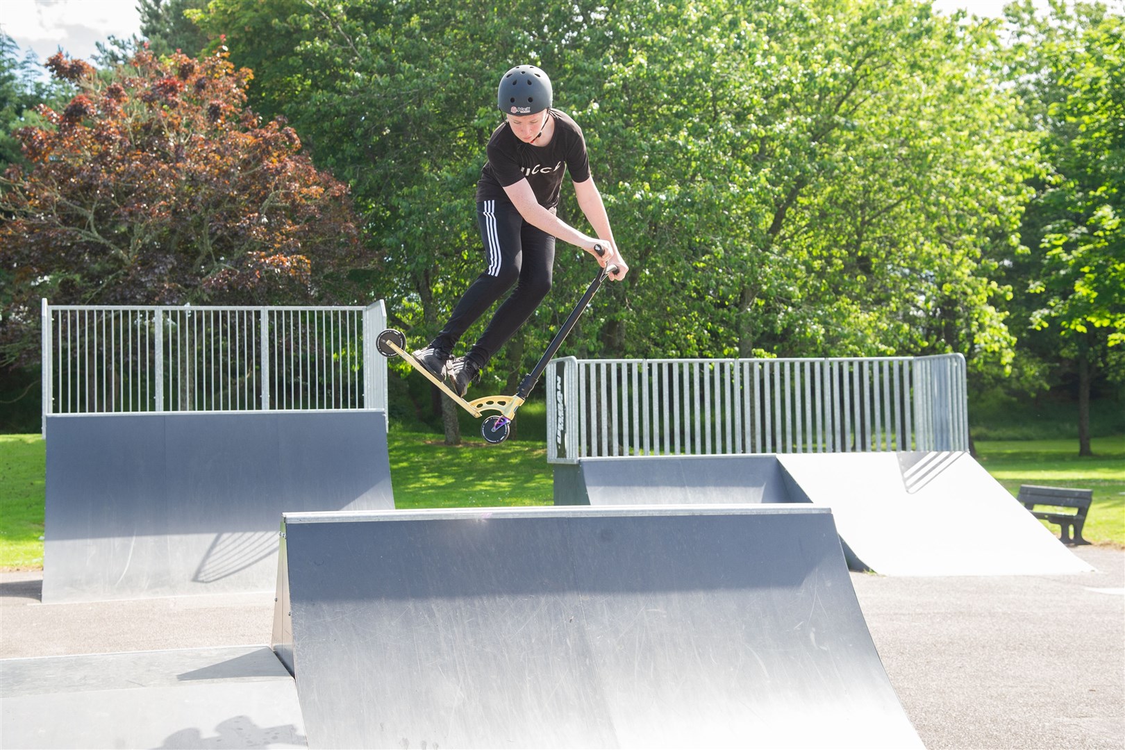 Leanne McHardy, along with her son Marc, have organised a skateathon at the Keith Skate Park on July 24...Picture: Daniel Forsyth..