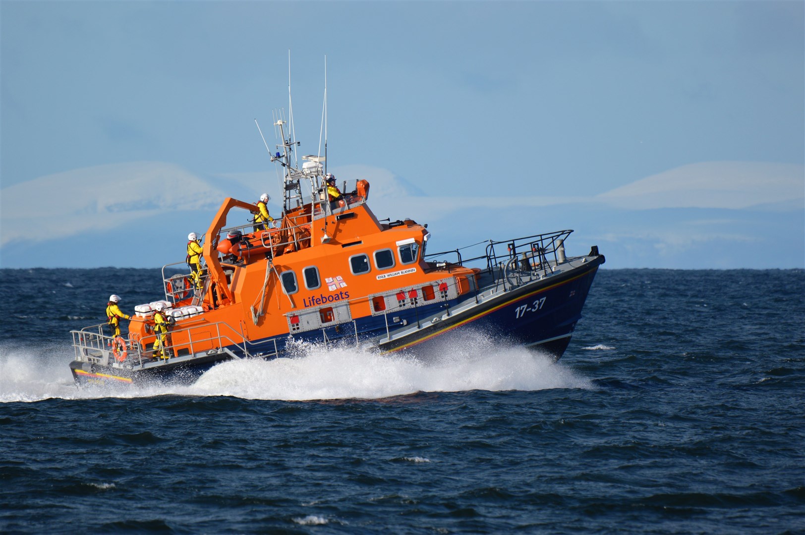 The William Blannin joins the search for missing Cullen man Alan Murray. Picture: Malcolm FerrieBuckie