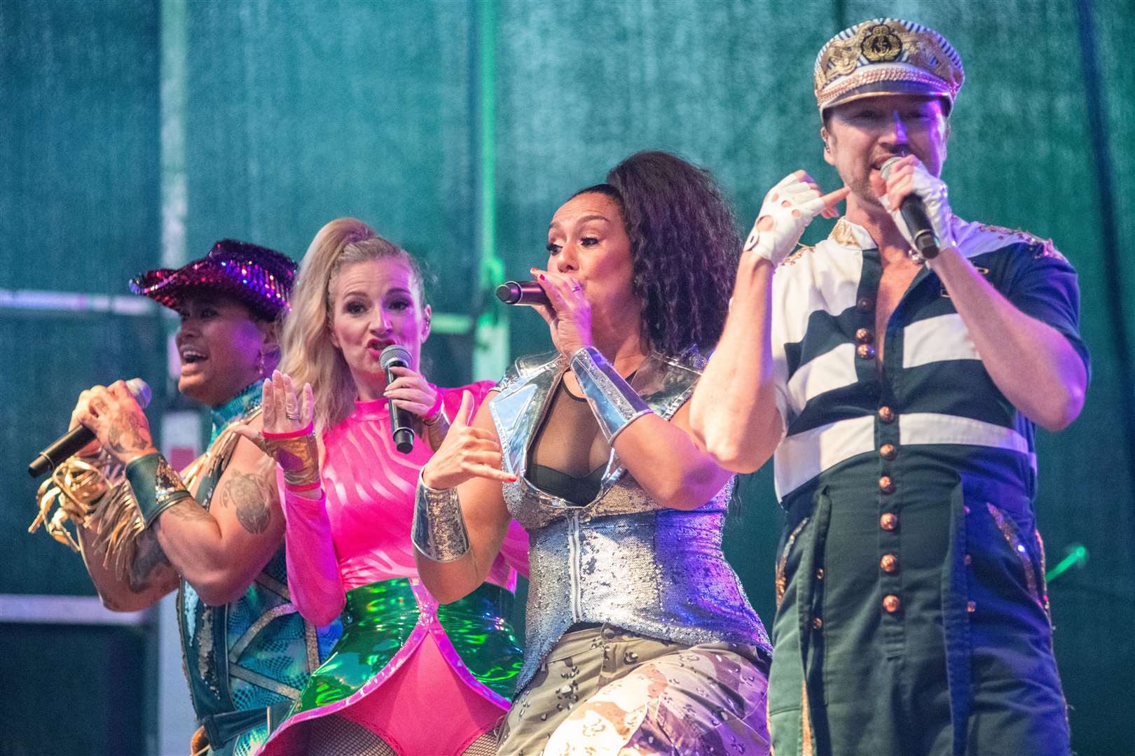 Vengaboys take to the stage...The first MacMoray Festival held at Cooper Park, Elgin on Saturday 16th April 2022...Picture: Daniel Forsyth..