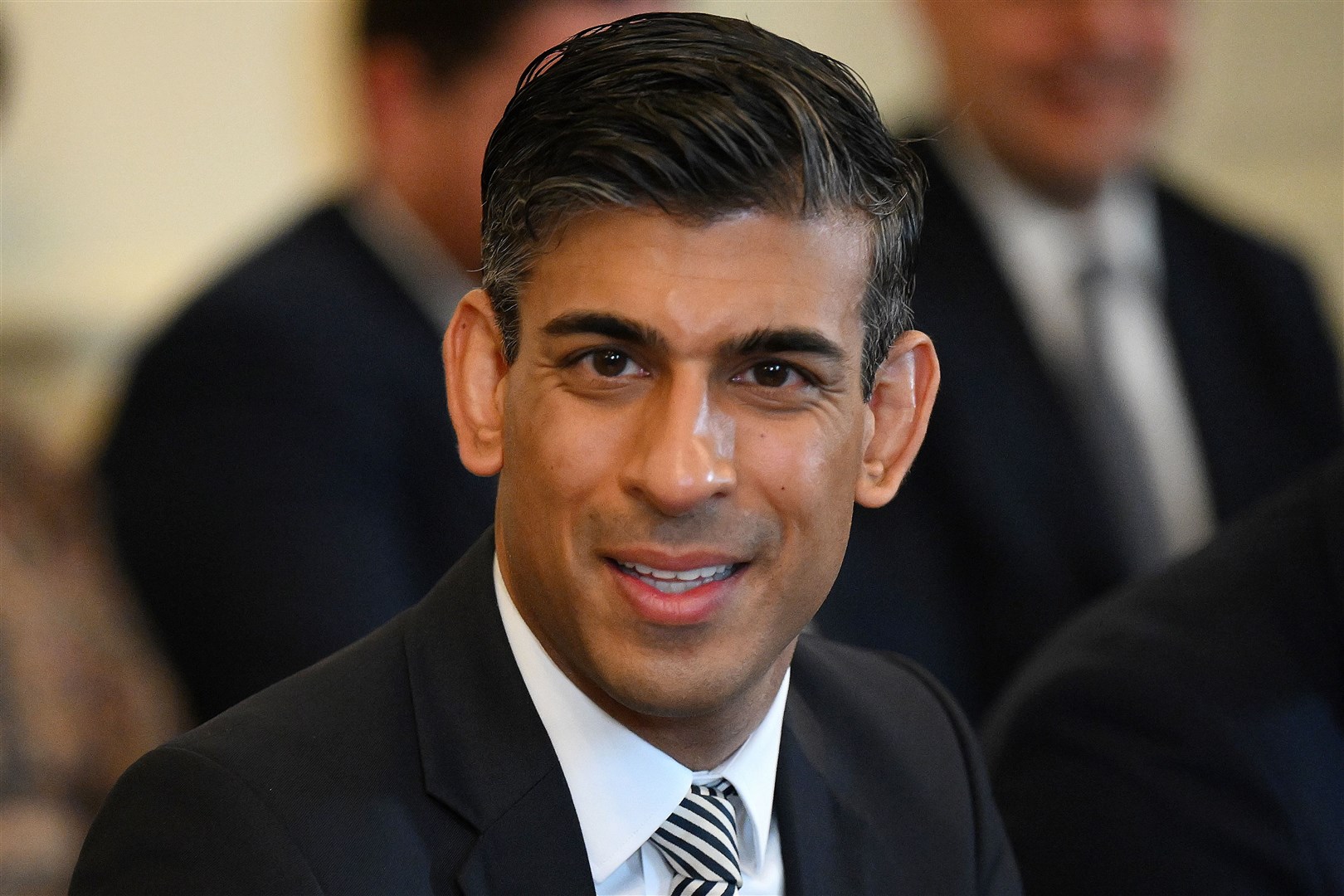 Chancellor Rishi Sunak has pledged to cut the basic rate of income tax from 20p to 19p in the pound before the end of the current parliament (Daniel Leal/PA)