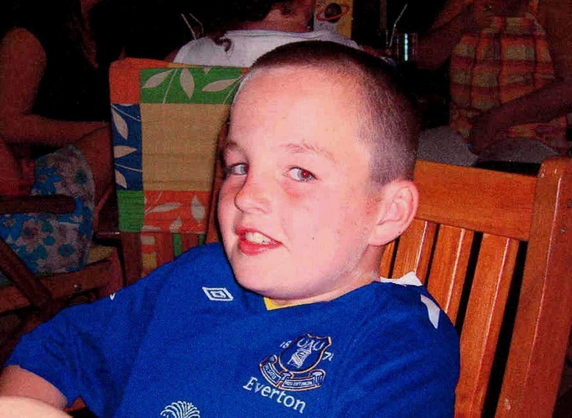 Eleven-year-old Rhys Jones was shot dead in the Croxteth area of Liverpool 15 years ago to the day (Merseyside Police/PA)