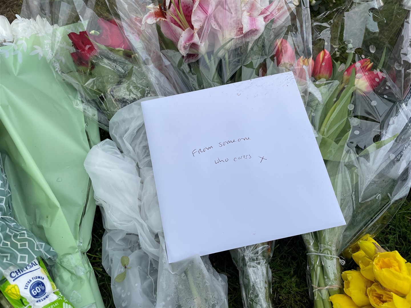 Tributes were left outside Joy Middleditch’s home (Sam Russell/PA)