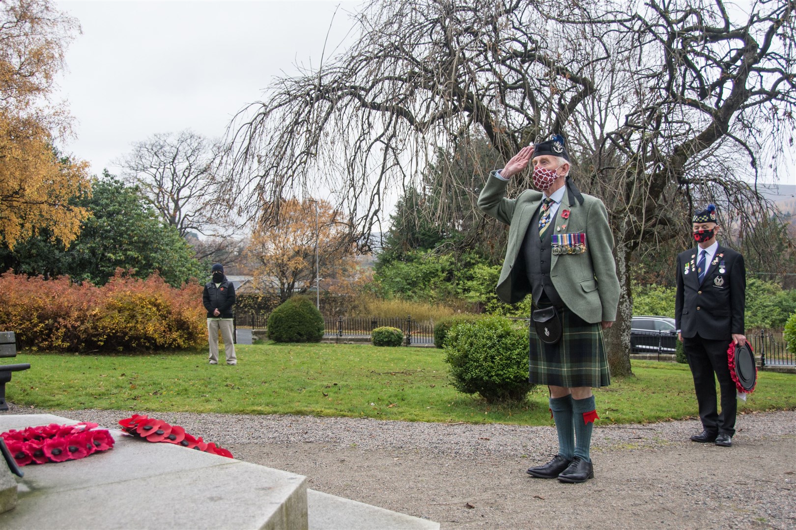 Depute Lt of Banffshire Brigadier Hugh Monro...Dufftown Rememberance Day 2020...Picture: Becky Saunderson..