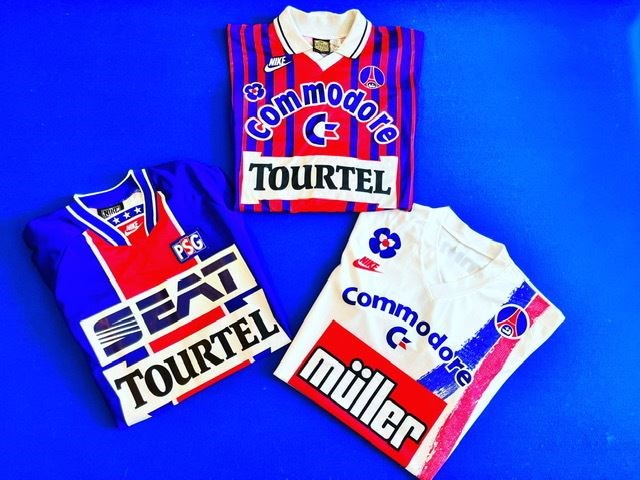 Classic Paris Saint-Germain shirts.