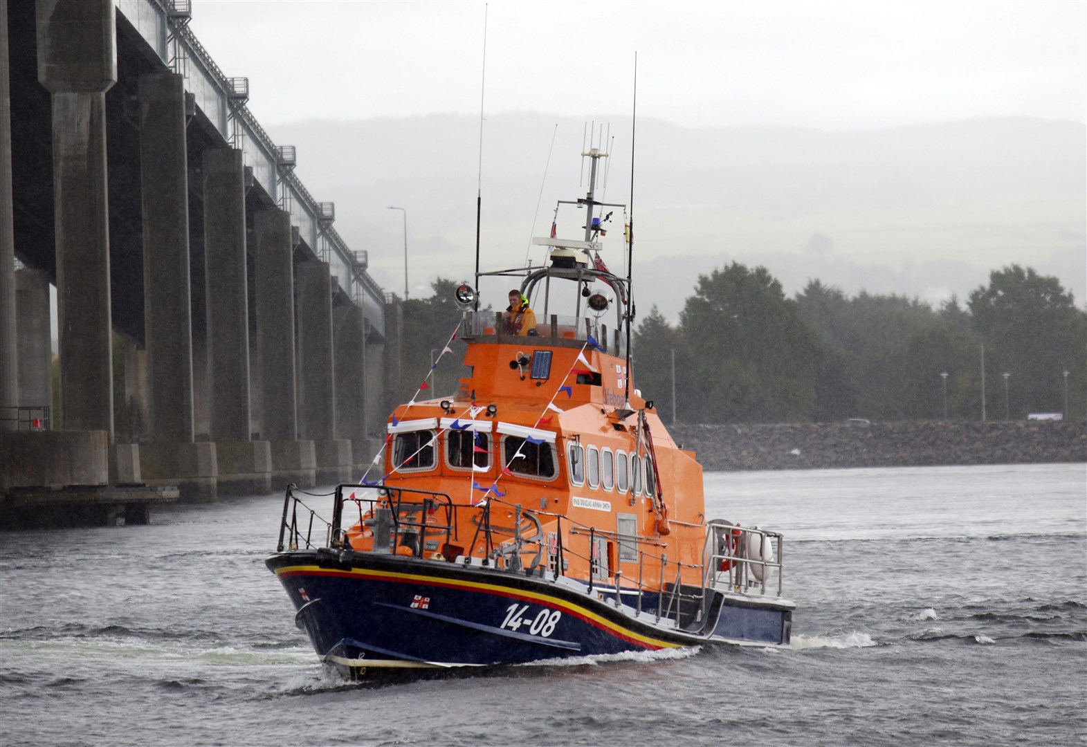 The Kessock lifeboat was launched after reports of three men in the water at Chanonry Point.