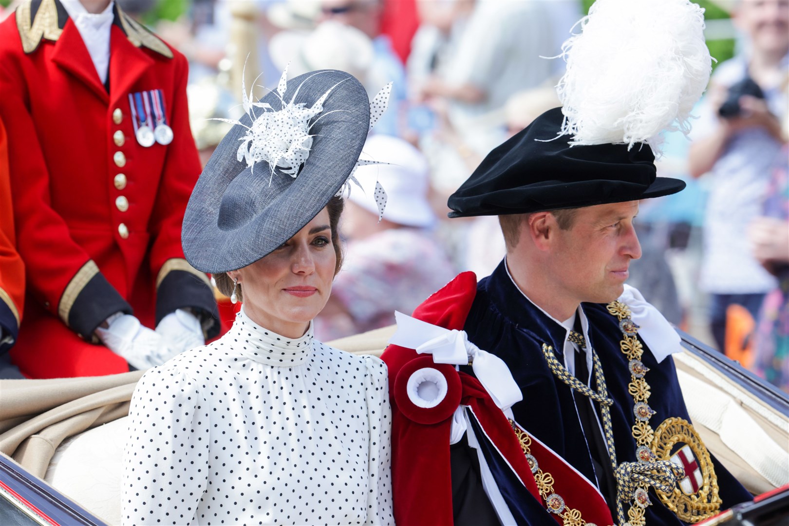 The Prince and Princess of Wales during the annual Order of the Garter Service (Chris Jackson/PA)
