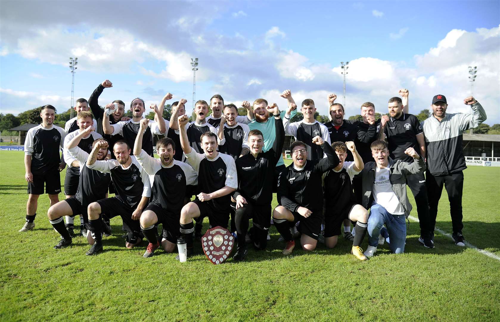 Buckie United were declared champions after a 3-0 win...Buckie United v Hopeman in the Welfare league title match at Borough Briggs, Elgin...Picture: Becky Saunderson..