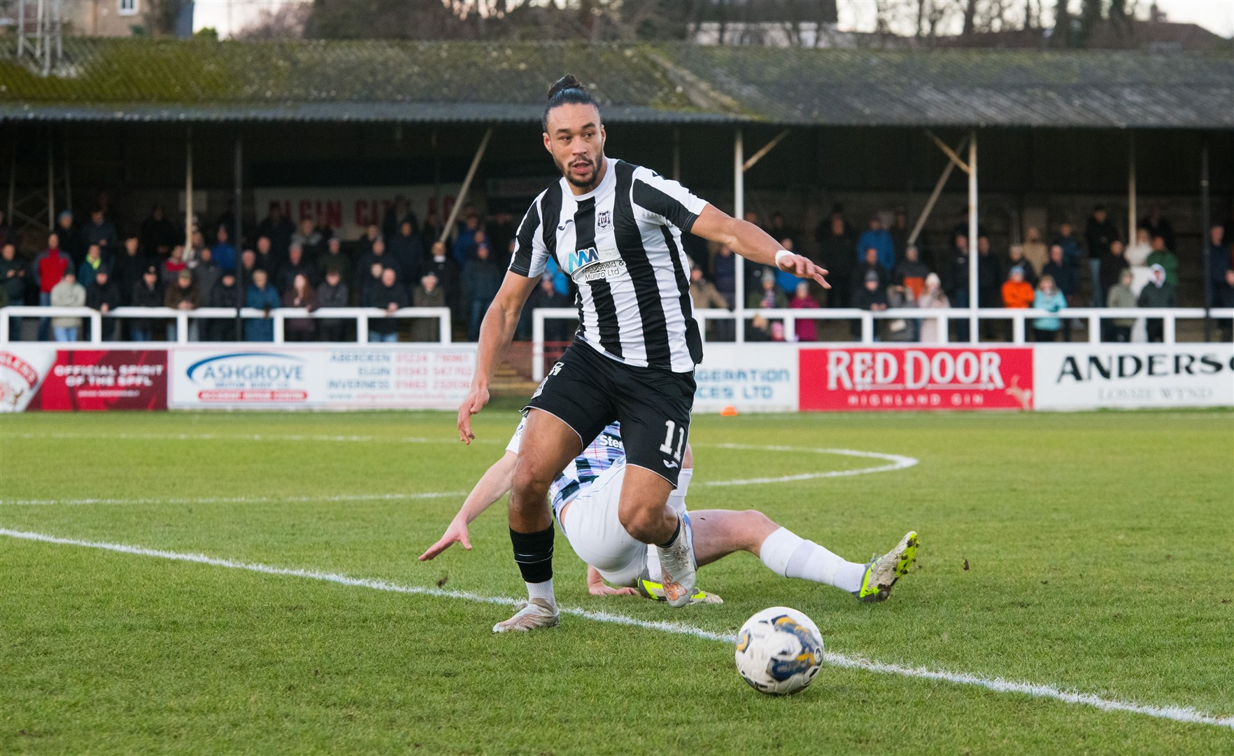 Dayshonne Golding impressed on his Elgin City debut. PIcture: Beth Taylor