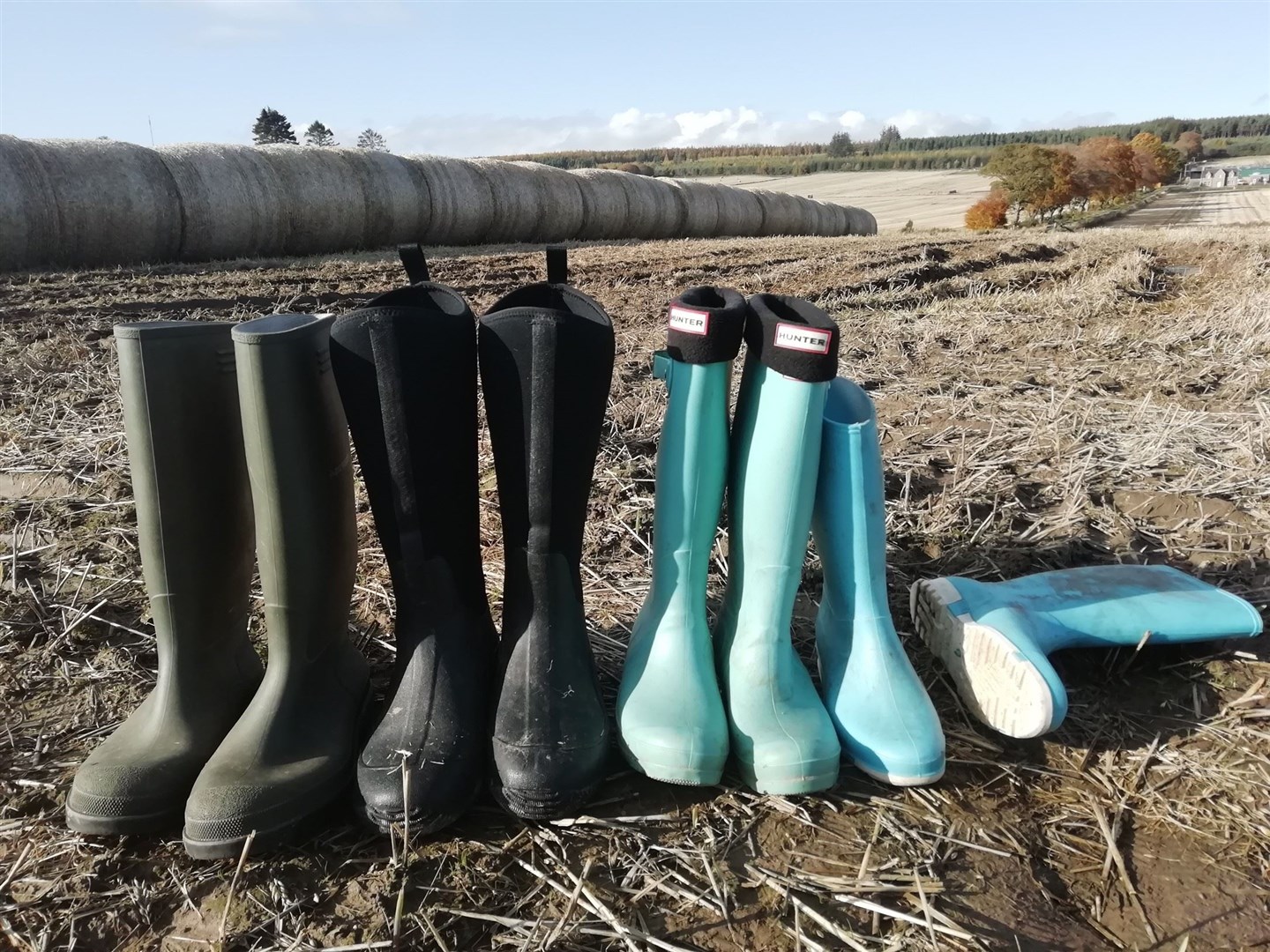Joanna Lipp (13), from Killen, was named junior winner for this image of a row of wellies on a Black Isle farm.