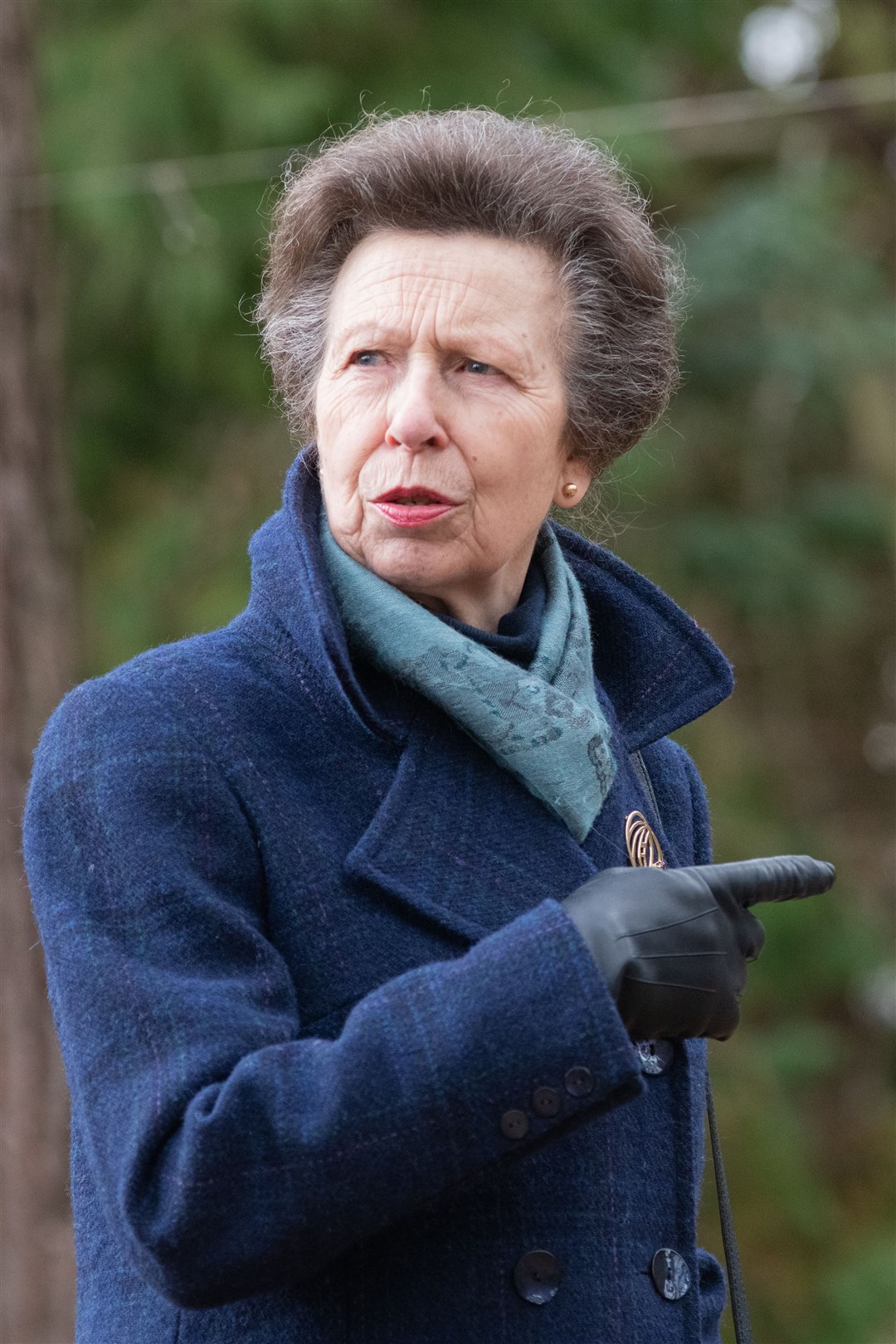 HRH The Princess Royal visits Gordonstoun School to hear more about the Moray Badge Platinum Jubilee...Picture: Daniel Forsyth..