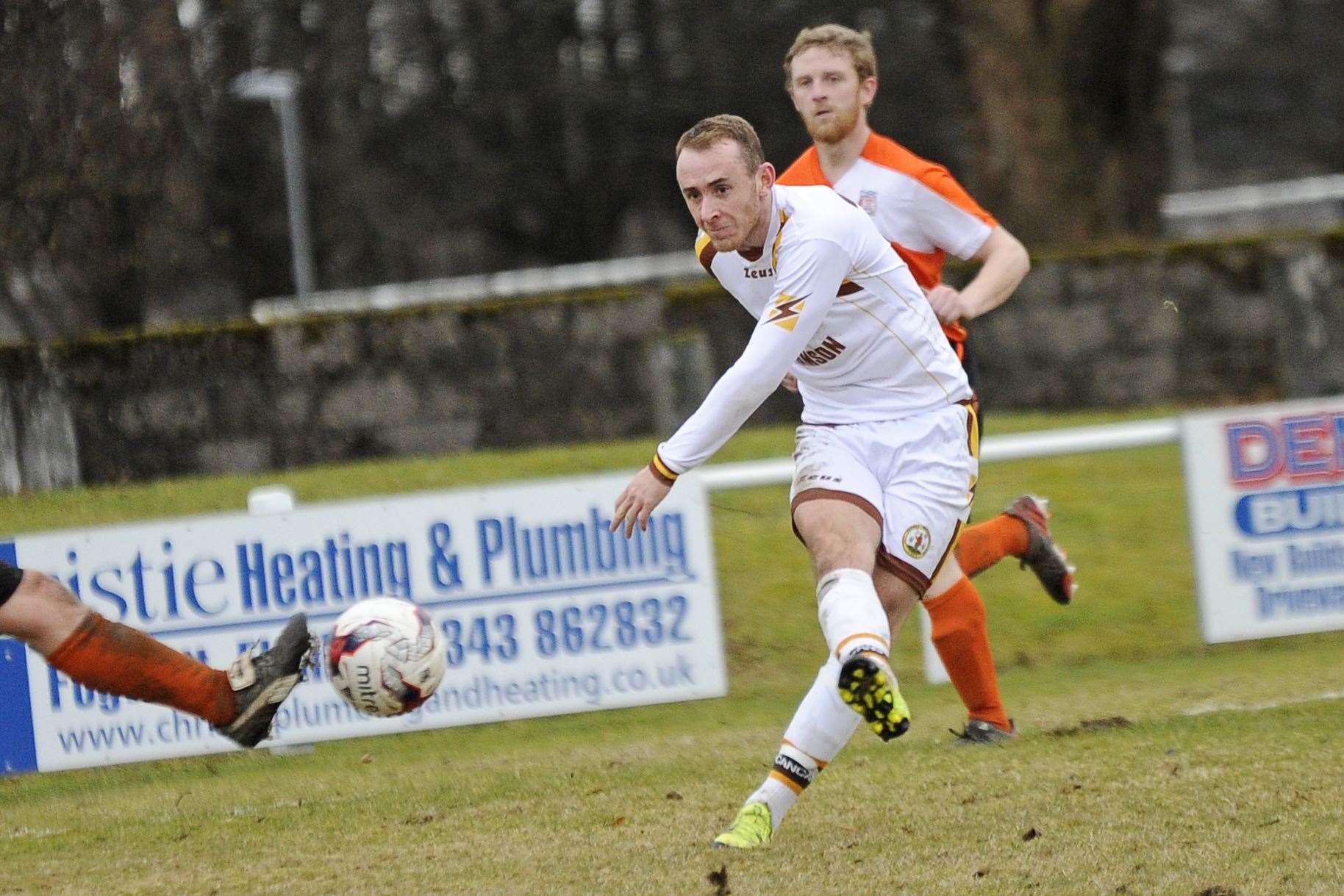 Finlayson playing for Forres Mechanics.