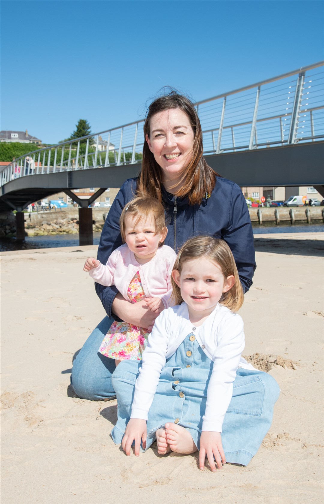 Vicky Andrews with daughters Evie (1) and Freya (3). Picture: Daniel Forsyth