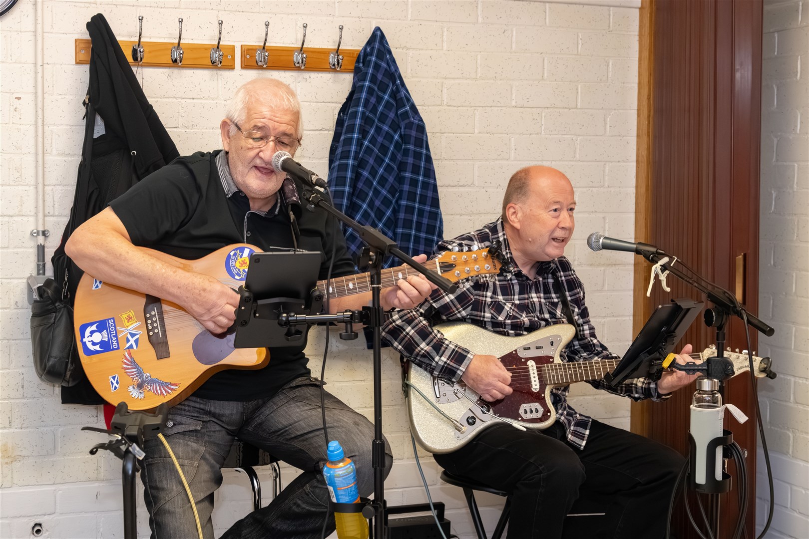The Doddery Dudes perform at the group's last gathering at the community centre. Picture: Beth Taylor