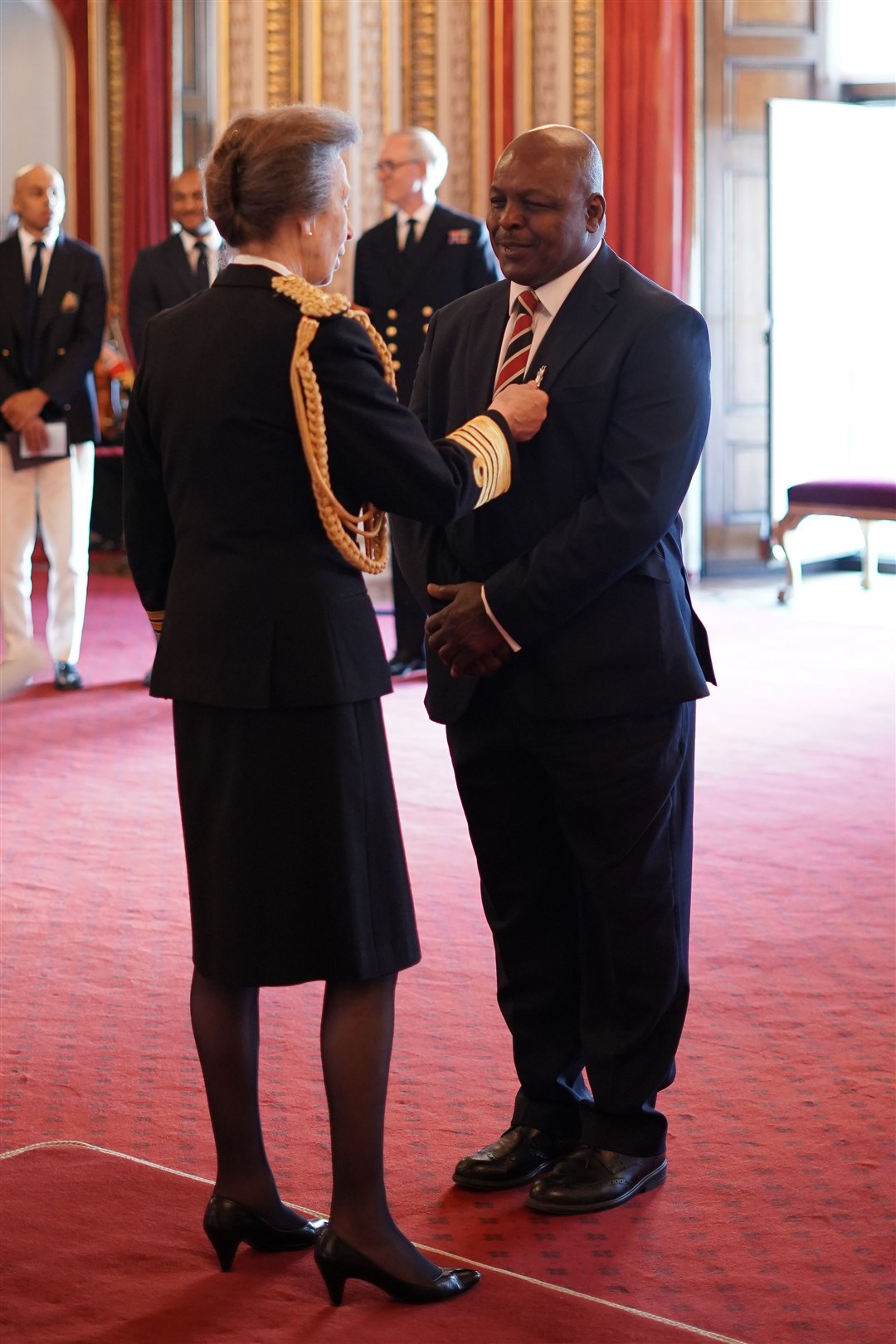 Floyd Steadman being honoured by the Princess Royal (Aaron Chown/PA)