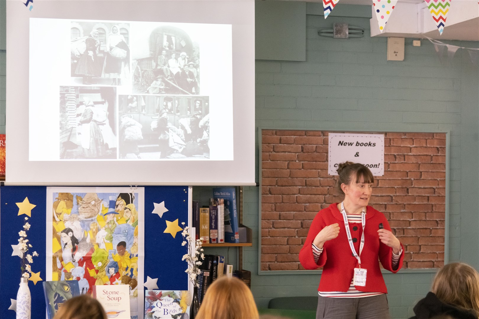 Illustrator Kate Leiper talks to BCHS students about her work and inspirations. Picture: Beth Taylor