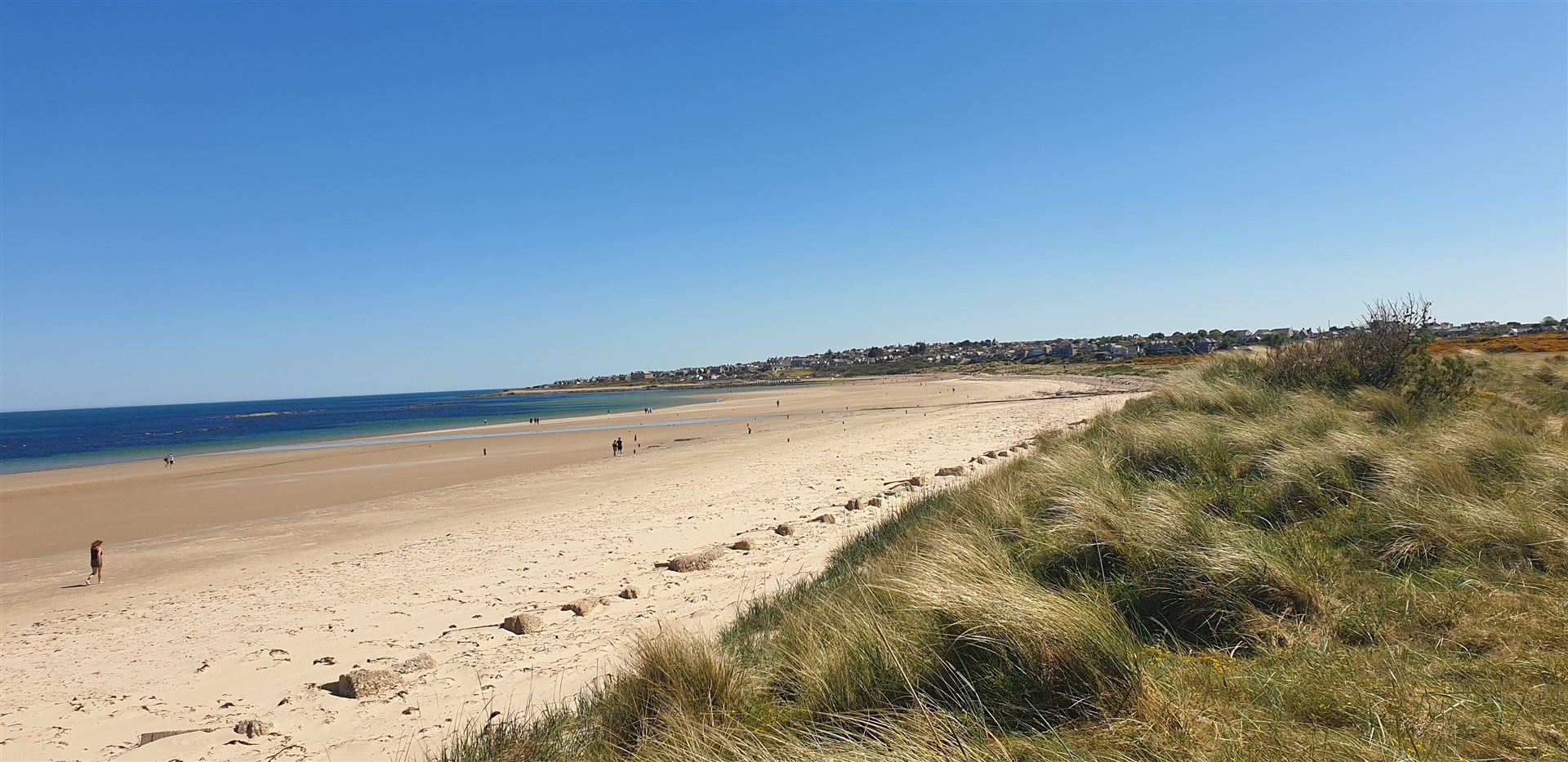 The west beach at Lossiemouth was sun-kissed on Sunday.