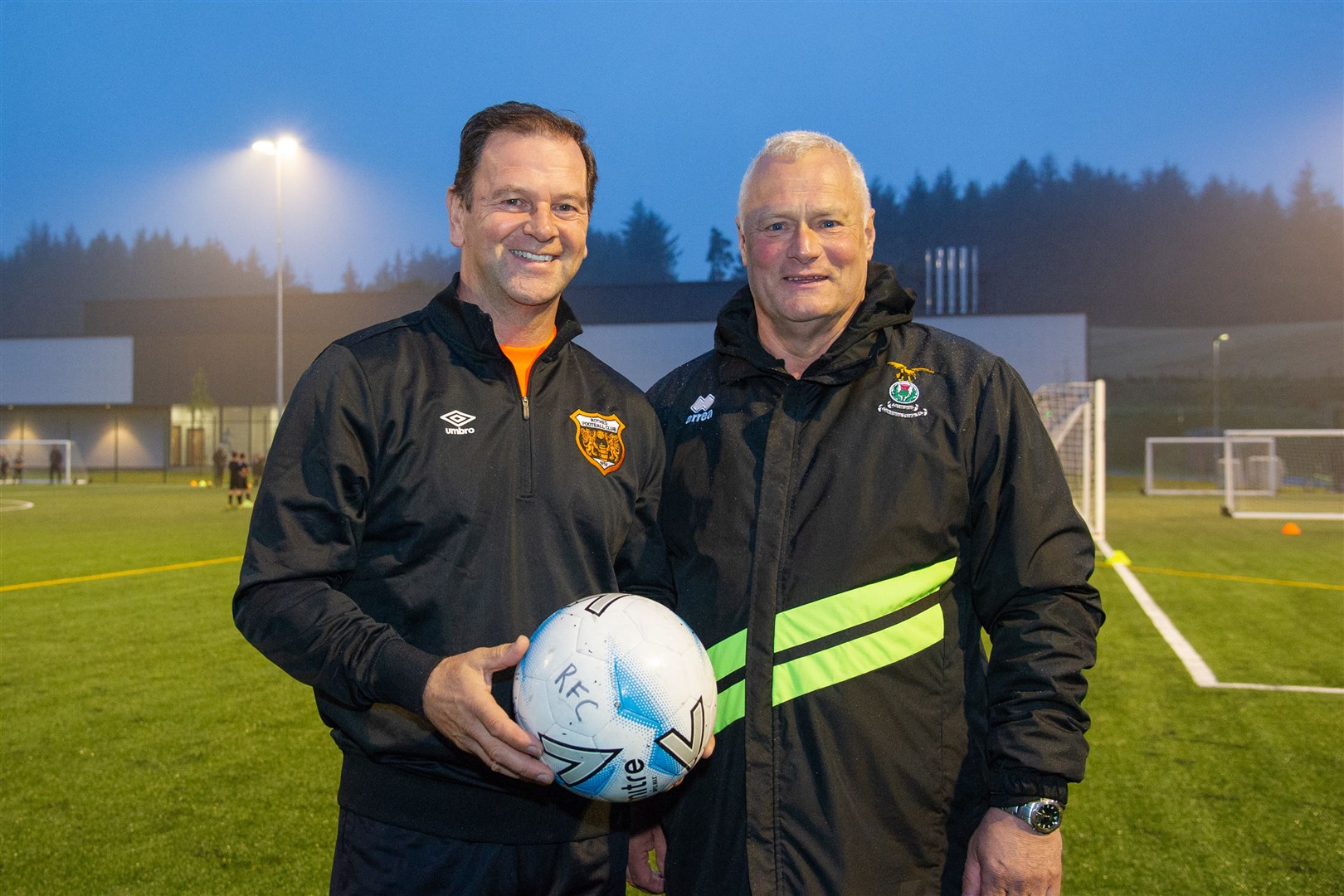 Ross Jack (left) arrived as new Rothes boss in September along with assistant Jim Walker. Picture: Daniel Forsyth..