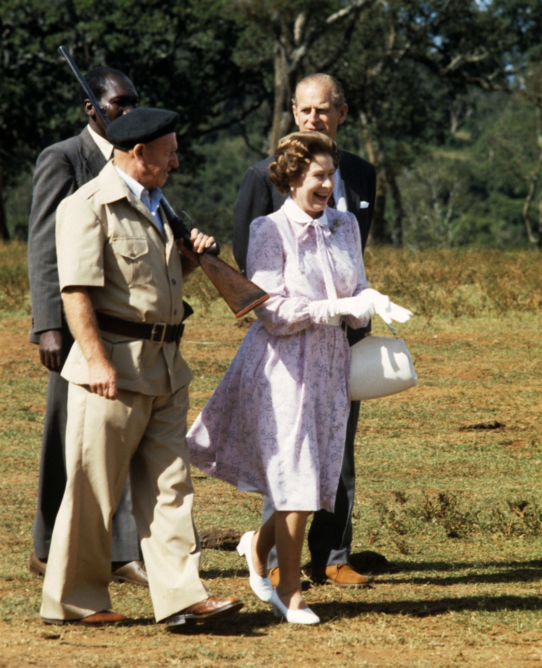 Queen Elizabeth II and the Duke of Edinburgh visited Kenya in 1983 (PA)