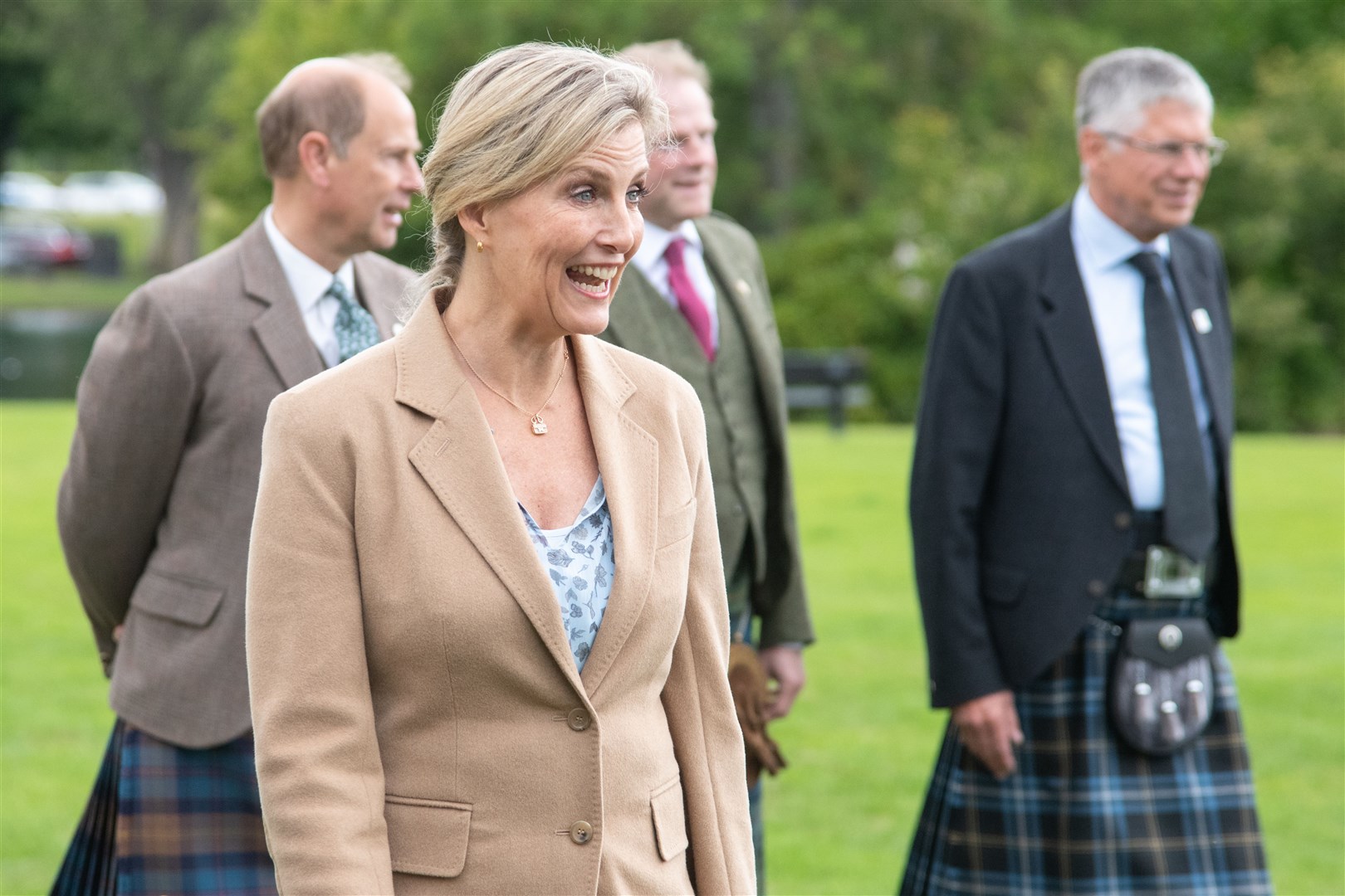 A glowing smile from the Countess of Wessex and Forfar. Picture: Daniel Forsyth