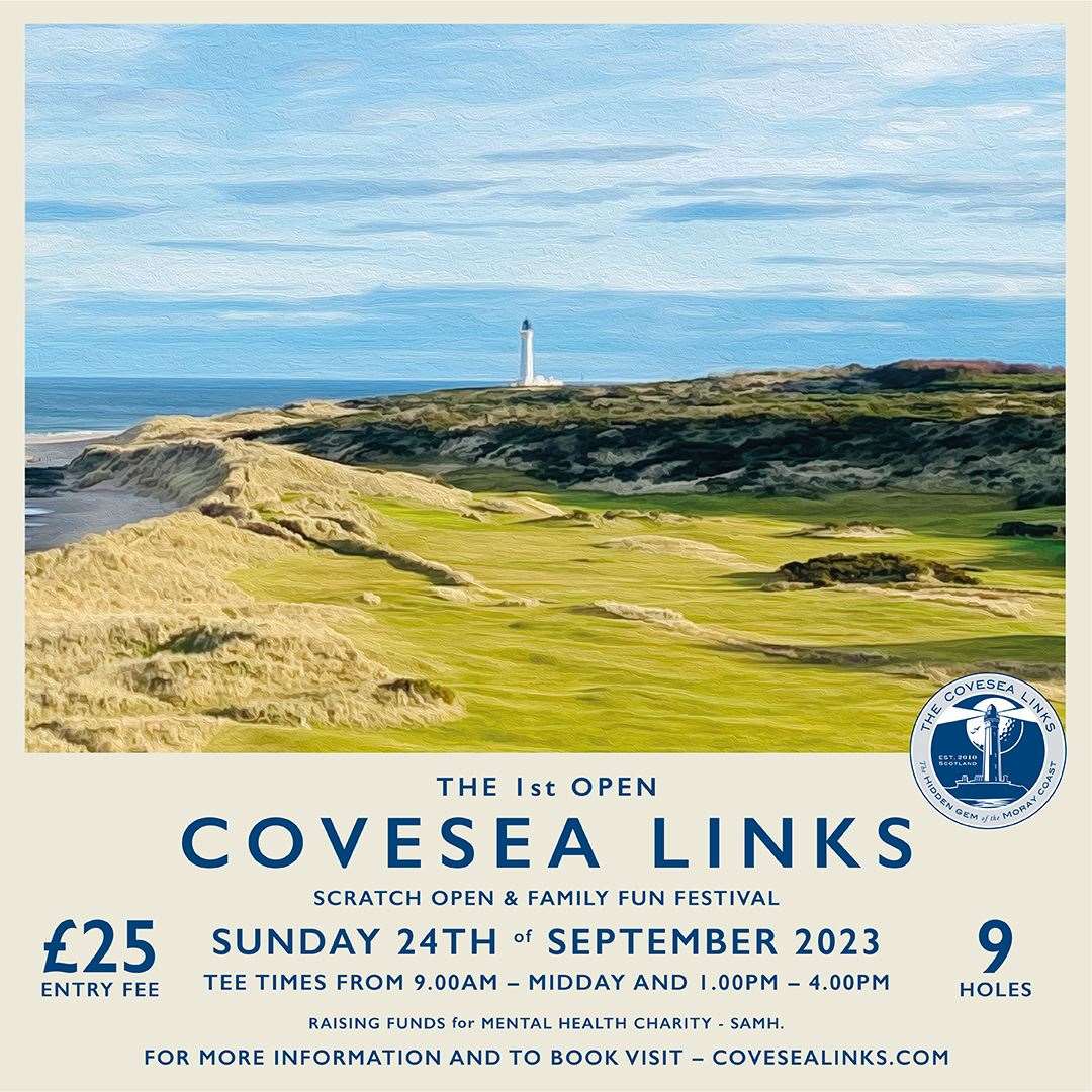Covesea Golf Club is hosting its first ever open event in September. The poster was designed by Greig Anderson, of And Co.