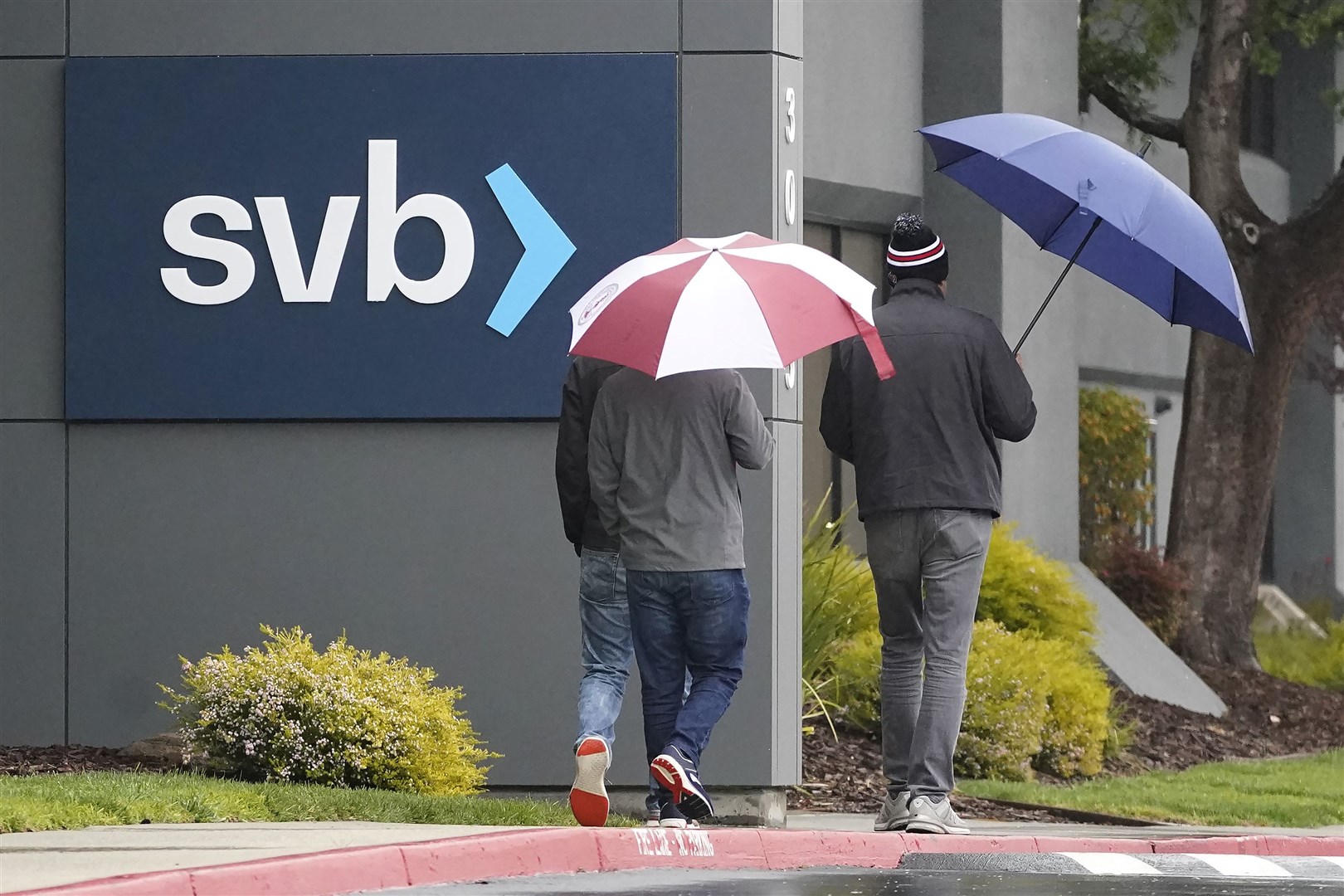 Silicon Valley Bank collapsed in the US on Friday (Jeff Chiu/AP)