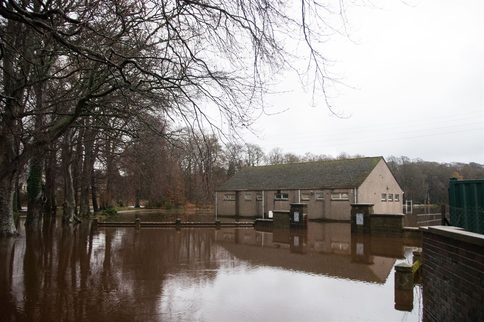 Morriston Park pavillon flooded. ..Picture: Becky Saunderson..