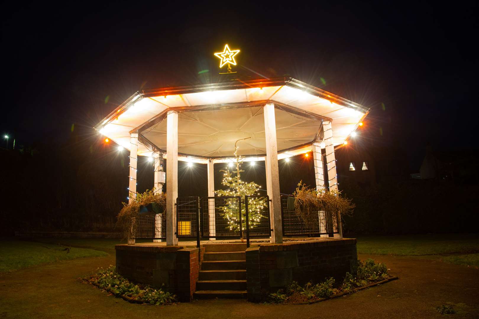 The Bandstand in Keith illuminated...Keith Christmas Lights 2021...Picture: Daniel Forsyth..