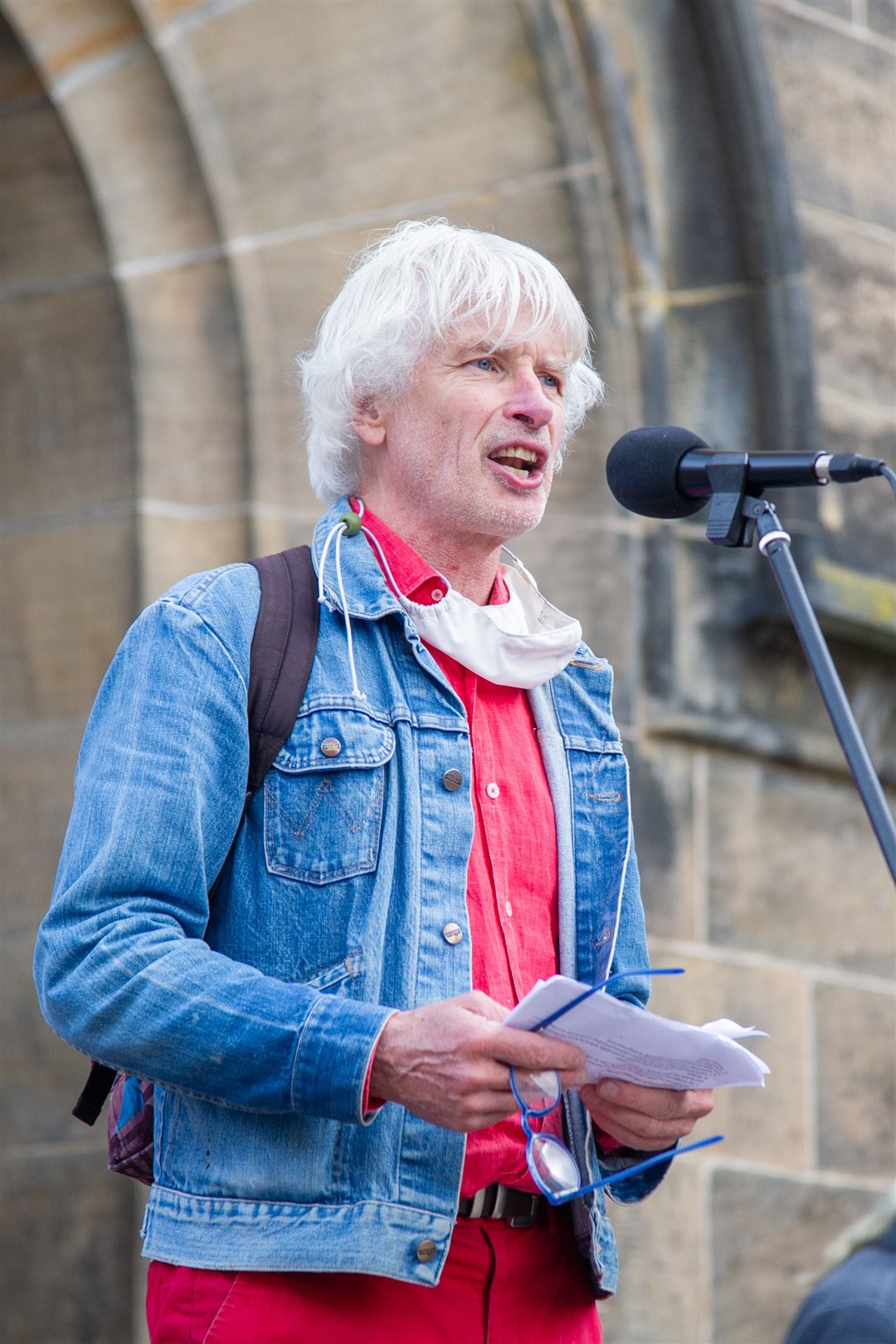 Simon Clark...Forres Earth March - Friday 24th September 2021...Picture: Daniel Forsyth..